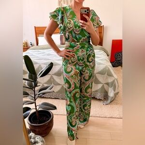 Zara Multi Color Print Jumpsuit